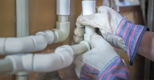 Pipe repair in the house
